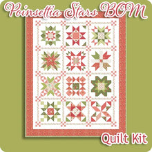 ncludes the Poinsettia Stars BOM Quilt Pattern and Poinsettia & Pear fabrics for the 59.5" x 74.5" quilt top and binding (Red border)