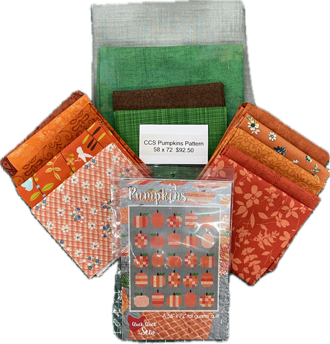 Cluck Cluck Sew Pumpkins Kit 58”x72”