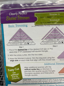 Clearly Perfect Slotted Trimmers - One alignment two cuts, Easy, Efficient & Accurate