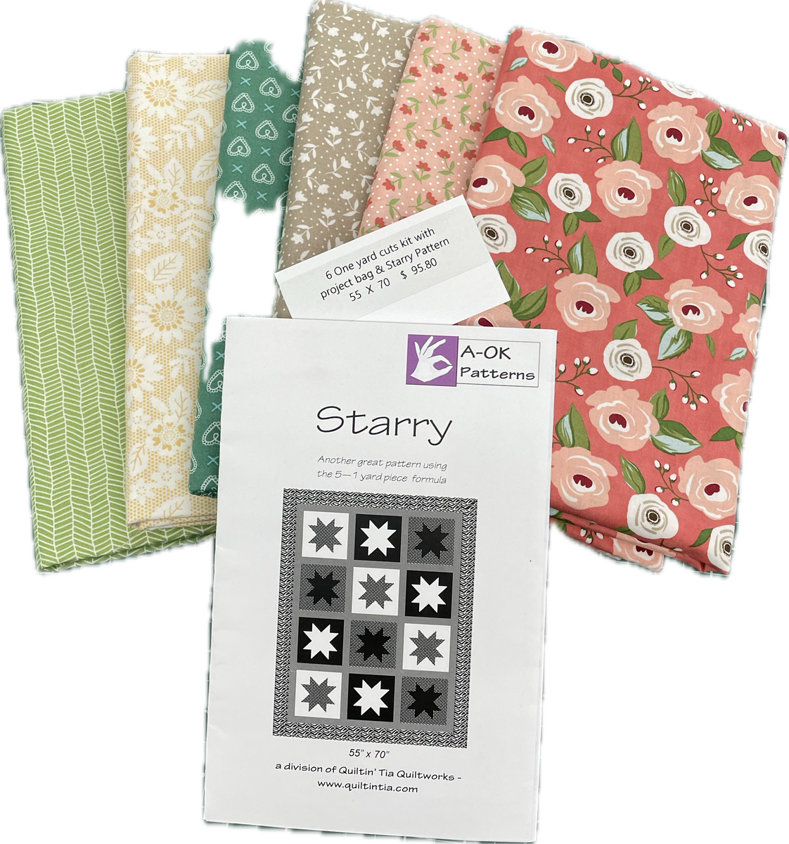 Starry 5 - 1-yard Lella Boutique Quilt Kit – Lake Area Quilts 409-384-3878