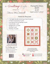 ncludes the Poinsettia Stars BOM Quilt Pattern and Poinsettia & Pear fabrics for the 59.5" x 74.5" quilt top and binding (Red border)