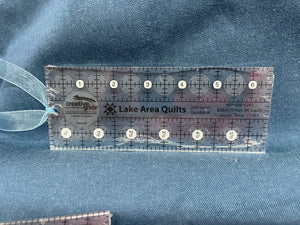 Creative Grid "Lake Area Quilts" ruler 2 1/2"  X 6 1/2".