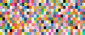 RS5180 11 Ruby Star Society Selvedge Magic Letters Multi