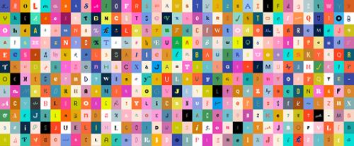 RS5180 11 Ruby Star Society Selvedge Magic Letters Multi