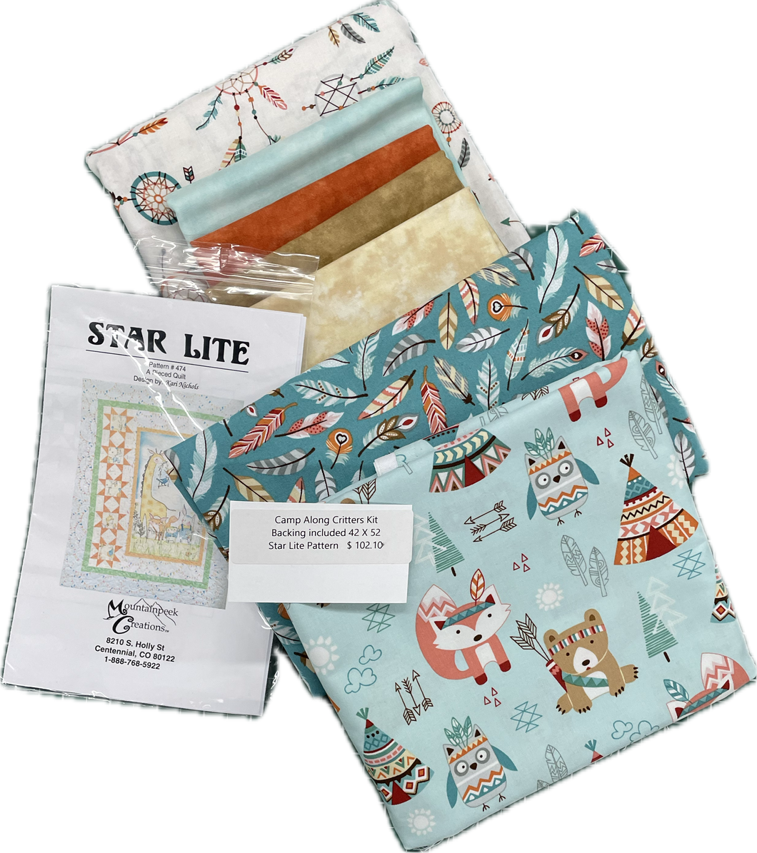 Camp Along Critters Kit  Star Lite Pattern