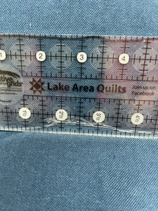 Creative Grid "Lake Area Quilts" ruler 2 1/2"  X 6 1/2".