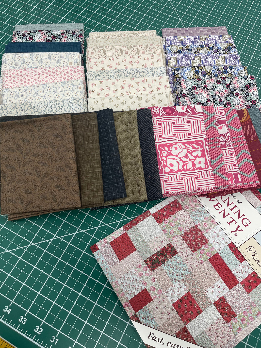 Downton Abbey by Andover fabrics with Turning Twenty book #1 by Tricia Cribbs Queen/King  86 X 102