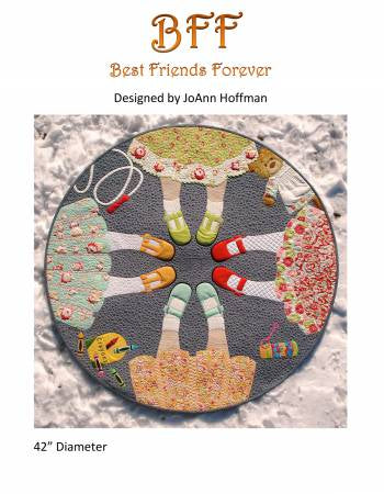 BFF Best Friends Forever by JoAnn Hoffman 42” Diameter