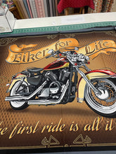 Biker for Life Panel  with  24" of flames