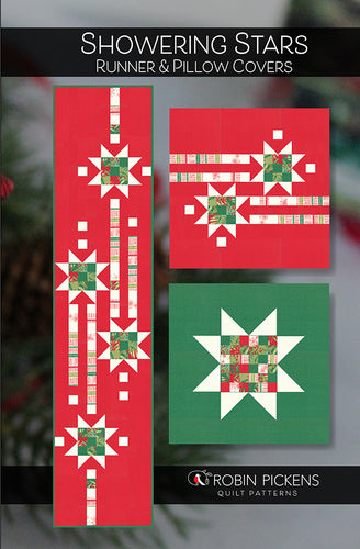 Showering Stars Runner & Pillow   Pattern   RPQP SSR120 Robin Pickens