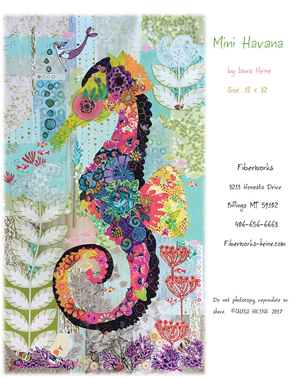 Mini Havana  Pattern  LHFW MINIHAV Fiberworks  by Laura Heine