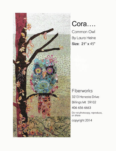 Cora...Common Owl Pattern   LHFW CORA Fiberworks by Laura Heine