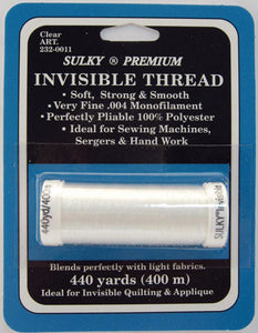 Invisible Carded Thread Clear 232 0011 Sulky