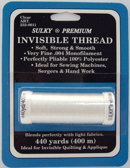 Invisible Carded Thread Clear 232 0011 Sulky