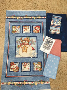 Blue Snowman Panel Kit / Sidelight  46.5 X 62.5
