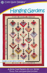 Hanging Gardens by Cozy Quilt Designs - strip frendly project (multi sizes - Throw, Twin, & Queen).