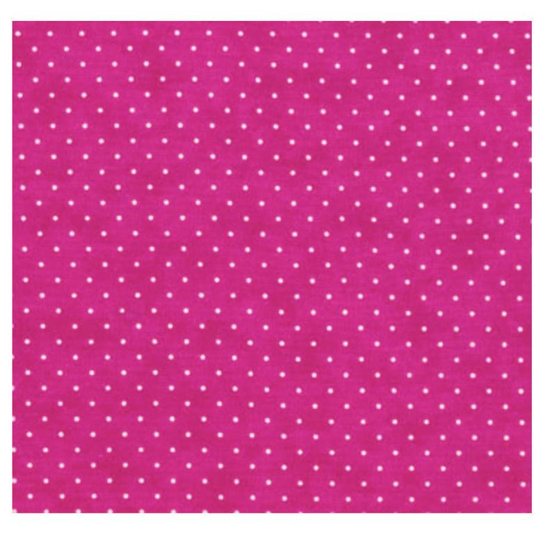 8654 31 Essential Dots  -  Hot Pink  by Moda  100% cotton