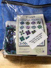 Nancy Rink Twirl Pattern (Night Riviera Fabric Kit).  58 X 74.