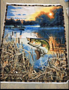 Bass Panel Kit (kit includes pattern, fabric, & project bag) 61.5 X 67.5