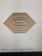 Lucy Boston - 1" Honeycomb Acrylic fabric cutting template (3/8" seam allowance)