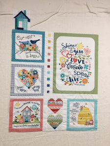Home Grown Quilt 42 X 53 By Nancy Halvorsen Kit includes Book & fabric