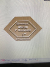 Lucy Boston - 1" Honeycomb Acrylic fabric cutting template (3/8" seam allowance)