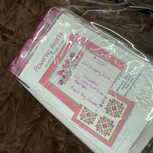 Flowering Hearts Walling size Laser cut fusible applique (precut) Nancy Rink