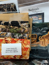 Cabin Scene Kit - Bookends Pattern 54 X 76  /  kit includes fabric & pattern.