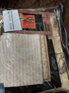 God Bless Our Cowboys quilt kit 58 X 76. kit includes fabric, binding, & pattern.