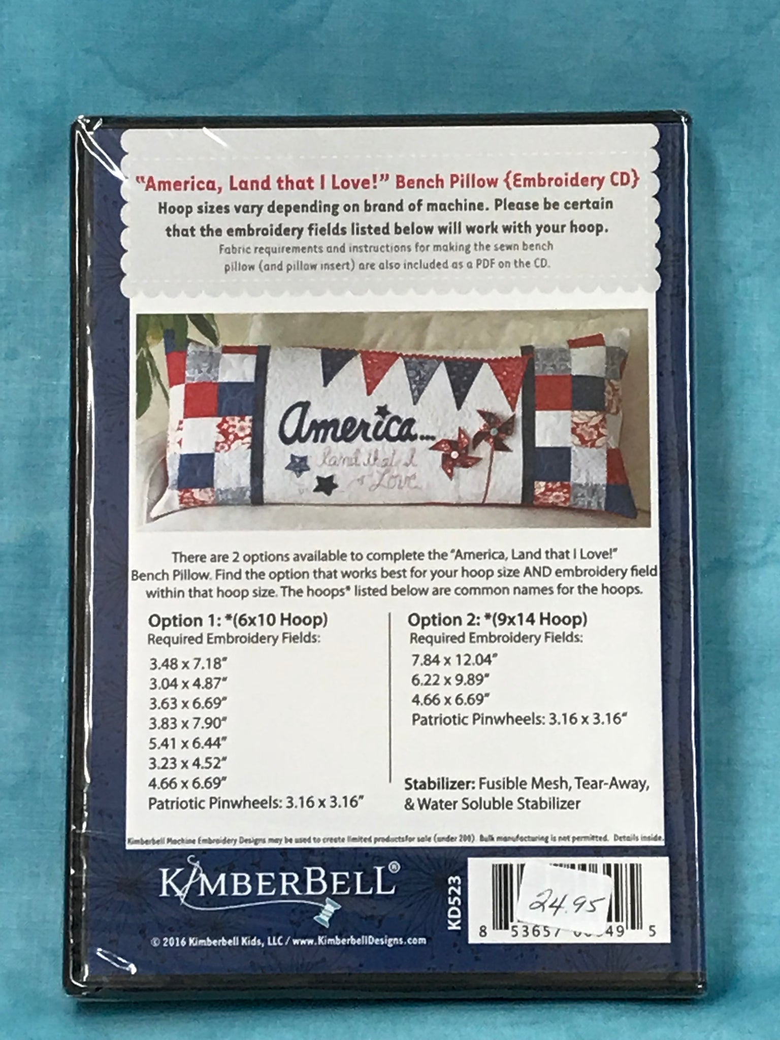 Kimberbell Pillow Insert - 16 x 38