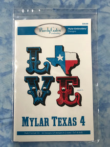 Purely Gates Embroidery (LOVE Mylar Texas 4) - Mylar Embroidery Designs