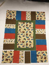 Easy Piezy Construction Trucks Kit 48 X 60.  kit includes fabric, binding, & pattern.