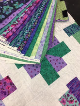 Nancy Rink Twirl Pattern (Night Riviera Fabric Kit).  58 X 74.