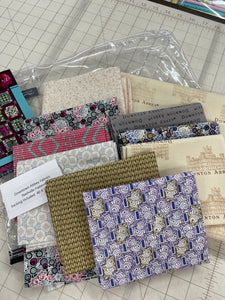 Downton Abbey Fabrics & backing fabric / VR Nashville Pattern 40 X 53 kit includes fabric, binding, Backing & pattern.