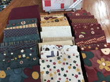 Turning Twenty No. 1, 30 fat quarters, 1 yard for binding.  size 86 X 102.
