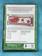 KimberBell - Slice of Summer Bench Pillow, for Machine Embroidery CD.  - KD522
