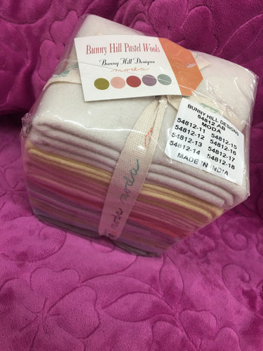 Bunny Hill Pastel Wools Fat Qtr. Bundle  -  54812AB