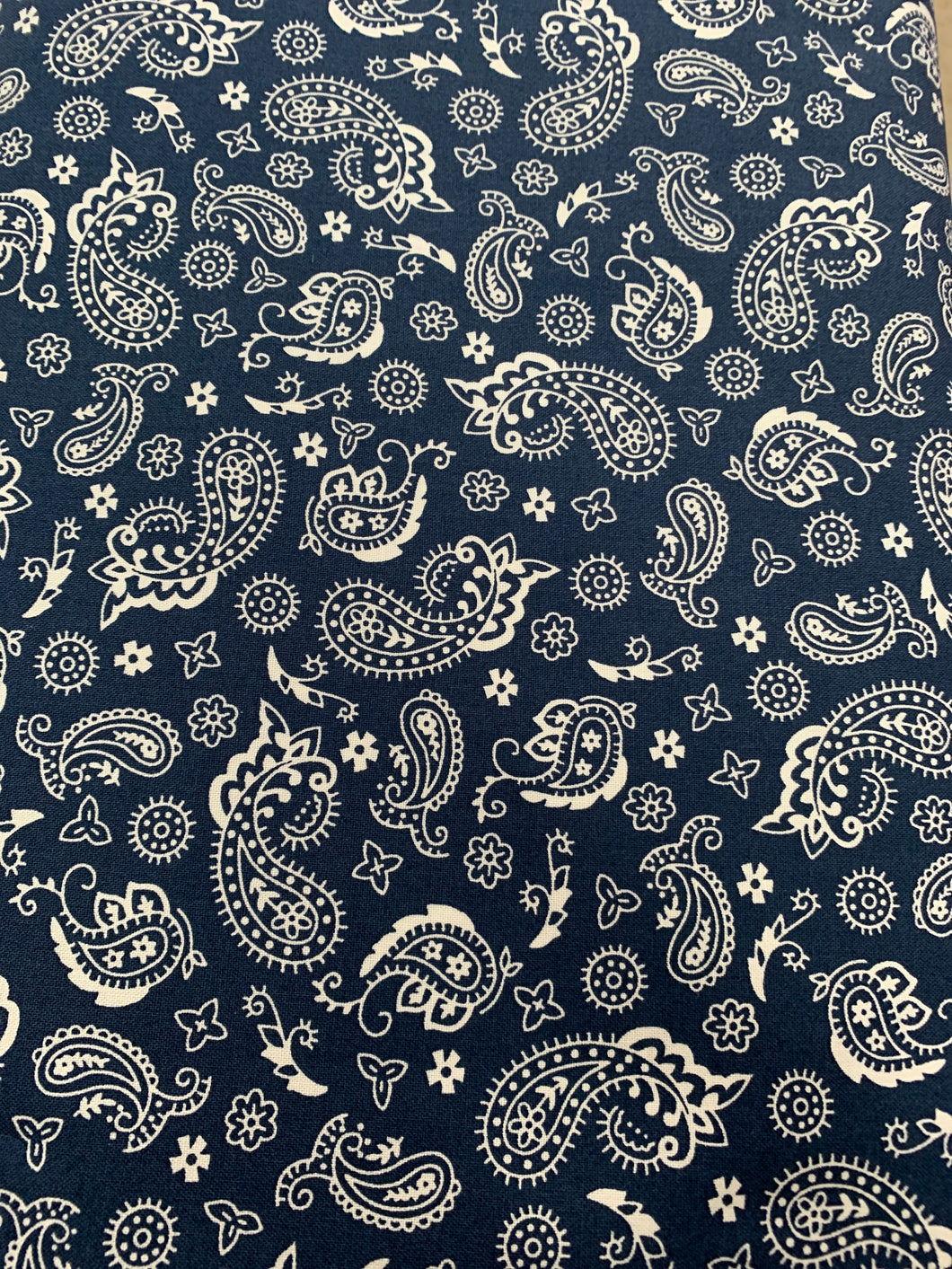 4657 77 Heritage USA - Blue Bandana  by Studio E   100% cotton