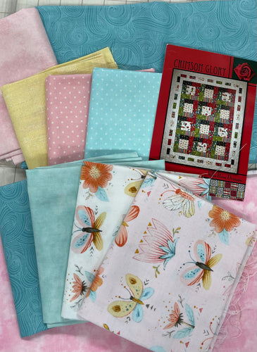 Dream Catchers Butterfly Kit/Crimson Glory Pattern 52 X 64. kit includes fabric, binding, & fabric.