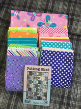 Dot Dot Dash Quilt Kit VR Potting Shed Pattern 54 X 73. kit includes fabric, binding, & pattern.