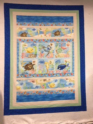 Seaside Wonders Kit - Honor pattern & Panel included  57 X 76.