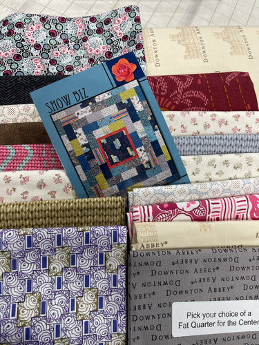 Abbey Show Biz Quilt backing included in Kit 54 X 63   Kit includes fabric, binding, backing, & pattern.