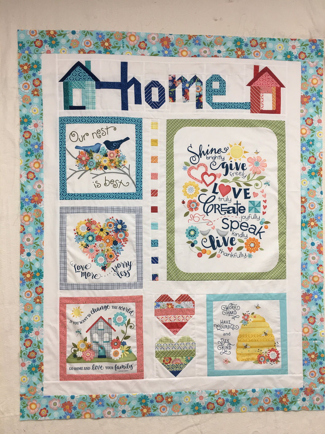 Home Grown Quilt 42 X 53 By Nancy Halvorsen Kit includes Book & fabric