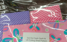 Dot Dot Dash Quilt Kit VR Potting Shed Pattern 54 X 73. kit includes fabric, binding, & pattern.