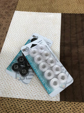Quilters Select - prewound bobbins 10 class 15 size L 80 wt.  (white) floriani embroidery product.