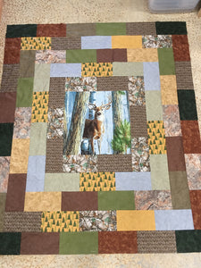 Deer Panel Kit / Show Biz Pattern 54 X 63.   Kit includes pattern, fabric, & binding.