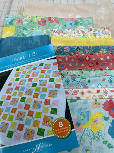 Gypsy Soul Kit, Make it 8! pattern 60 X 80.  Kit includes fabric, binding, & pattern.