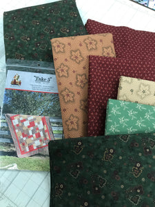 Cozy Quilt-Take 5 Pattern - Queen Size - KIT WITH PATTERN. 88 x 100.
