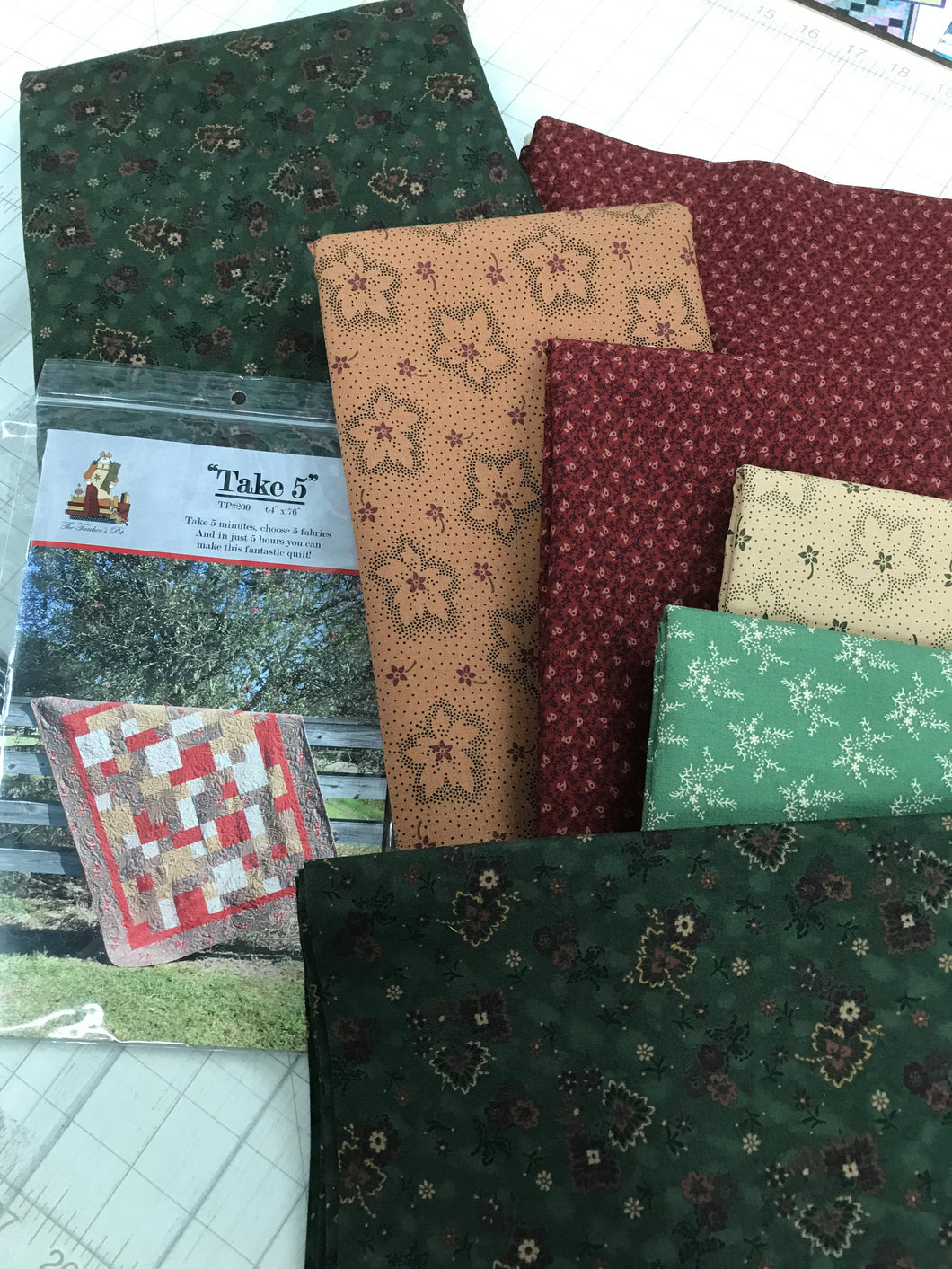 Cozy Quilt-Take 5 Pattern - Queen Size - KIT WITH PATTERN. 88 x 100.