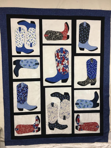 Texas Bluebonnet Boots (Caravan Roundup Pattern) Kit
